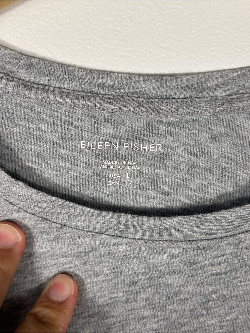Eileen Fisher Organic Cotton Stripe T-Shirt Pocket Dress Women’s Sz‎ L - Picture 6 of 8